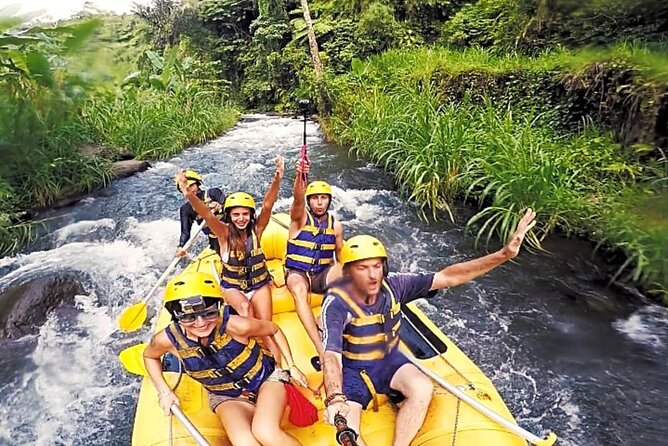 (Less Stairs) Bali Telaga Waja Rafting & Zipline - Lunch, Transfer - Ziplining Across the River