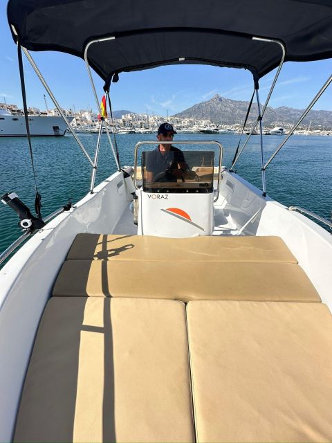 Marbella: Boat Rental Drive Yourself With Dolphin Sighting - Itinerary and Activities