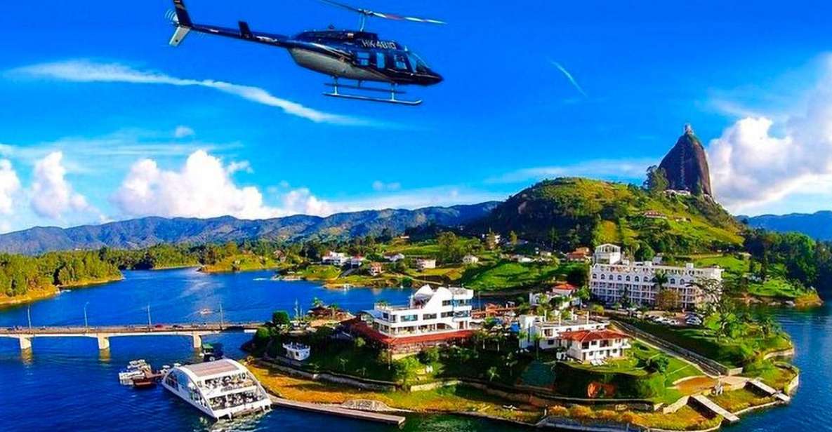 Medellín: Guatapé Private Tour With Helicopter & Boat Ride - Detailed Itinerary