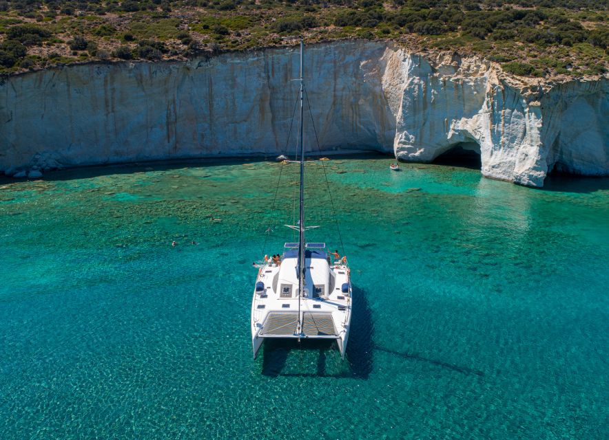 Milos: Half-Day Morning Catamaran Cruise to Kleftiko - Inclusions for Participants