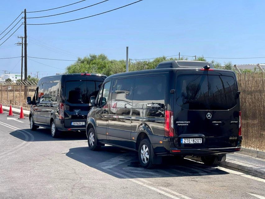 Mykonos: Airport Private Transfer in Luxury VAN - Luxury VAN Features