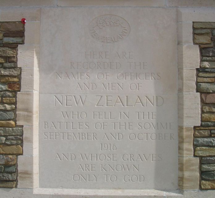 New Zealand in WWI on the Somme & Artois From Amiens, Arras - Key Battle Locations