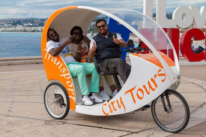 Nice: Visit of Nice by Electrically Assisted Bike Taxi 1 Hour. - Booking and Cancellation Policy