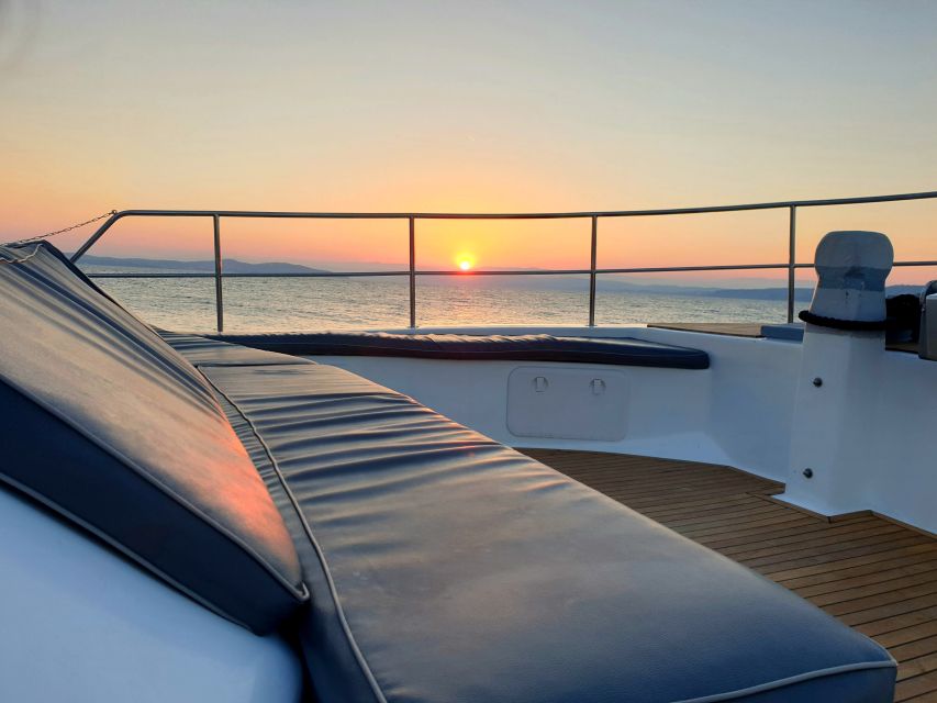 Ouranoupolis: Private Sunset Cruise on a Glassbottom Boat - Customizable Options