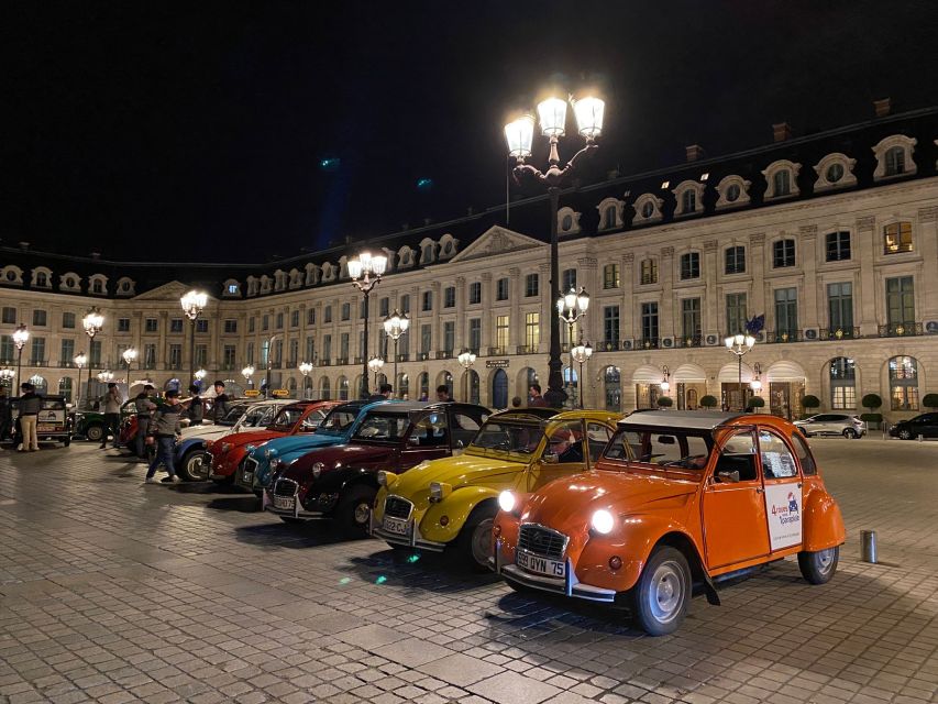 Paris: Private Guided City Tour at Night in Citroën 2CV - Iconic Parisian Sights