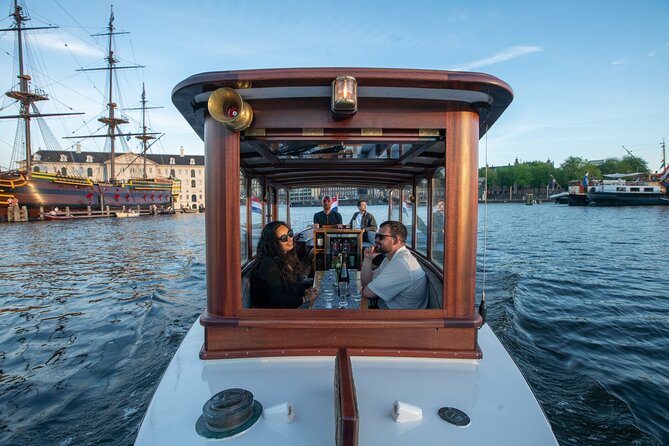 Private Boat Tour Amsterdam - 90 Min Incl. Welcome Drink on Historic Saloon Boat - Meeting Point and Pickup Location