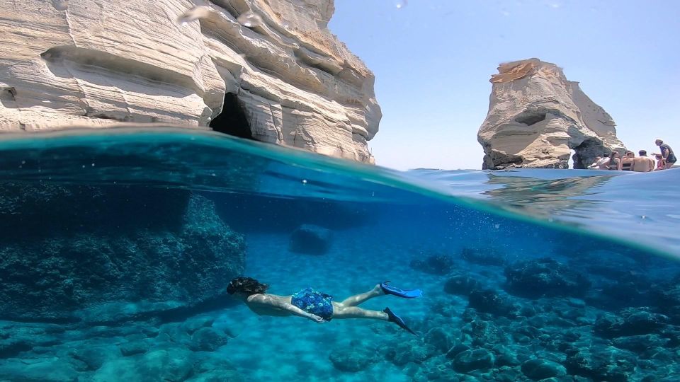 Private Boat Tour at Your Top 4 Beaches in Milos - Included Amenities