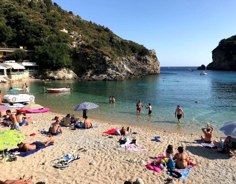 Private Corfu Beaches Tour: Paleokastritsa & Glyfada - Beach Details