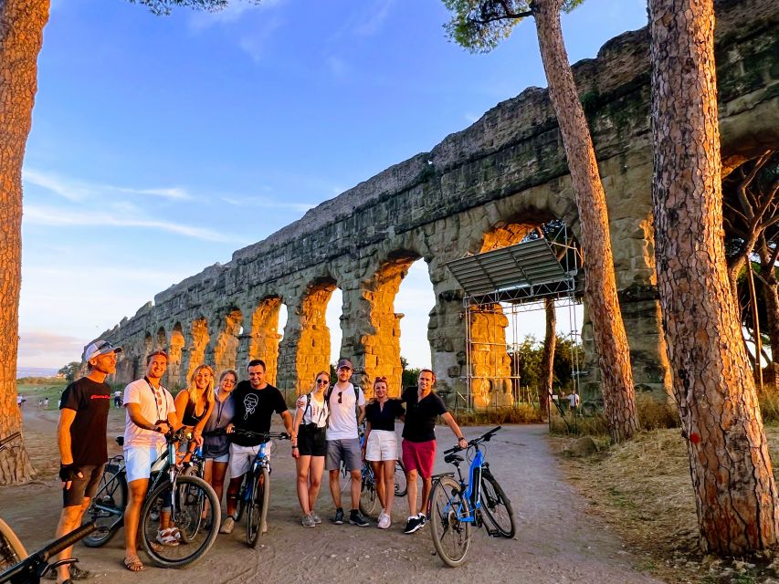 Rome: Appian Way & Catacomb Sunset E-Bike Tour With Aperitif - Experience Description