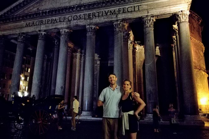 Rome by Night Walking Tour Including Piazza Navona Pantheon and Trevi Fountain - Highlights of Piazza Colonna