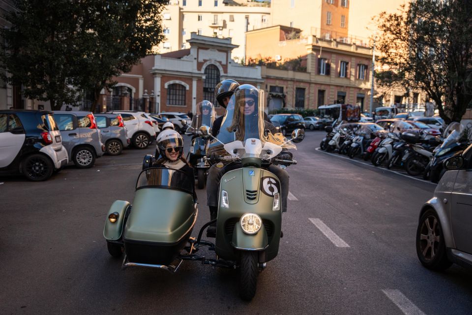 Rome: Evening Vespa Sidecar City Tour - Experiencing the Sunset