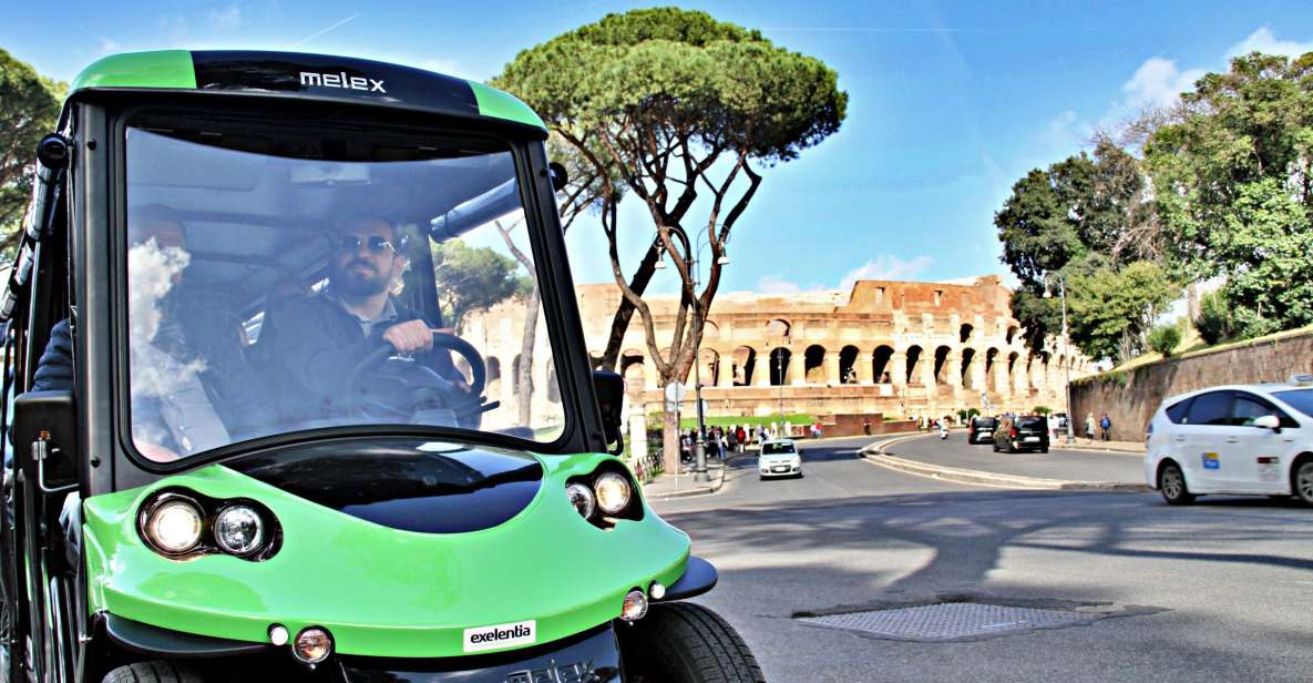 Rome: Golf Cart Tour With Artisanal Gelato Tasting - Unique Features of the Tour