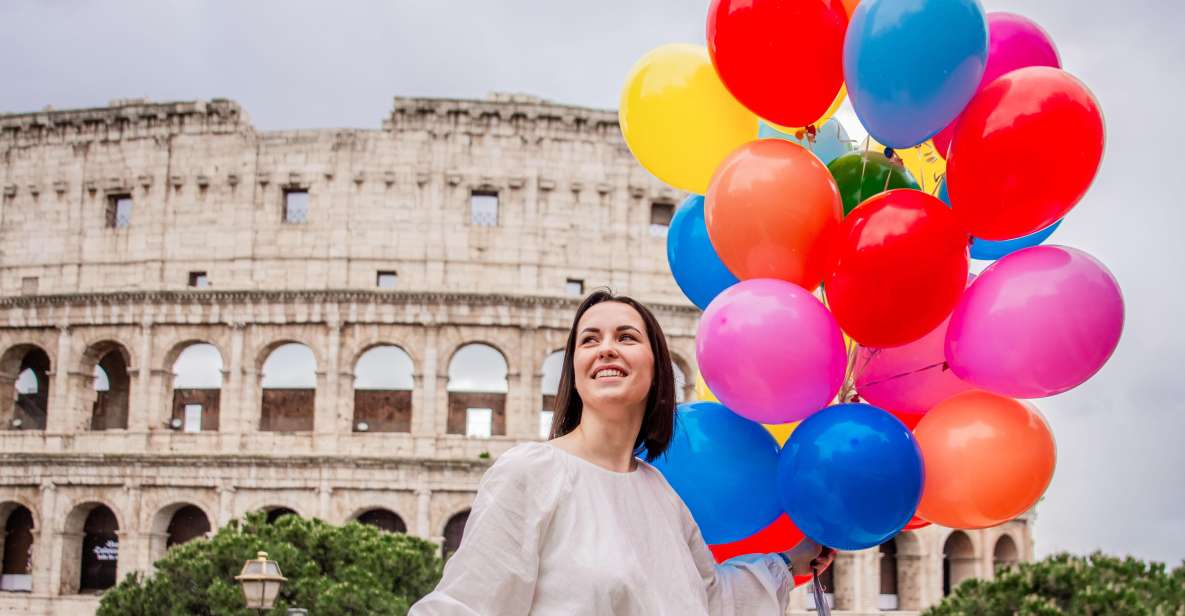 Rome: Professional Photoshoot With Balloons - Whats Included