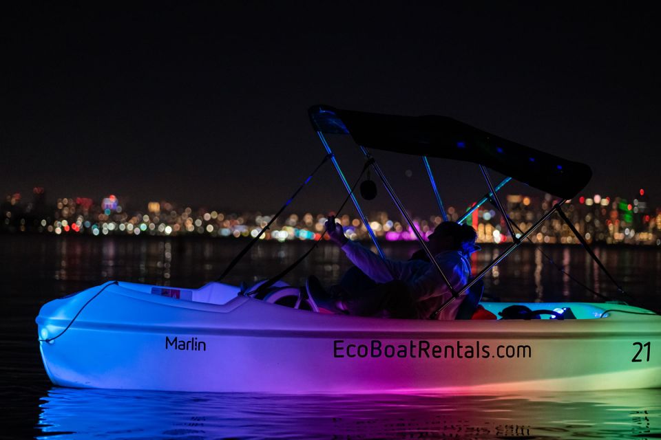 San Diego: Night Date Glow Pedal Boat With Downtown Views - Highlights of the Activity