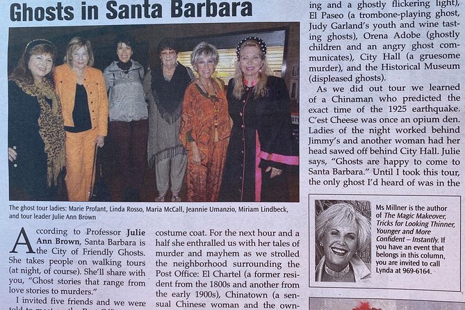Santa Barbara Ghost Tours - Invisible Becomes Visible! - Health and Safety Guidelines
