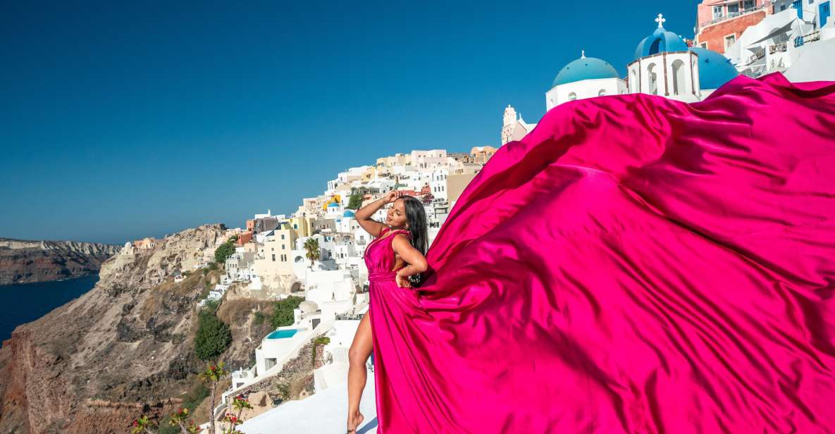 Santorini Flying Dress - Ideal Locations for Photos