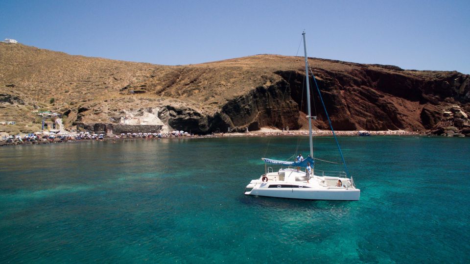 Santorini:Catamaran: Private Cruise With Food & Drinks - Culinary Delights Onboard