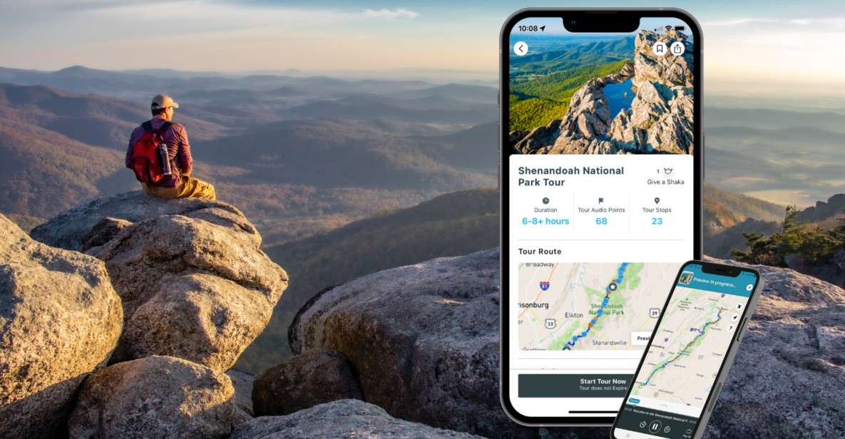 Shenandoah National Park Audio Guide App - Detailed Itinerary