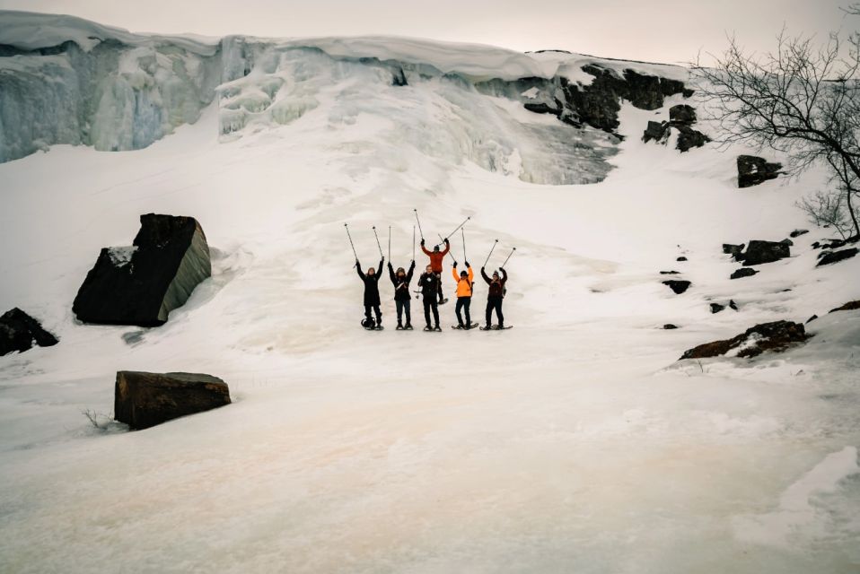 Snowshoeing Adventure to the Enchanting Frozen Waterfall - Journey Description