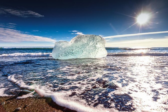 South Coast and Glacier Lagoon With Boat Tour From Reykjavik - Exploring Diamond Beach