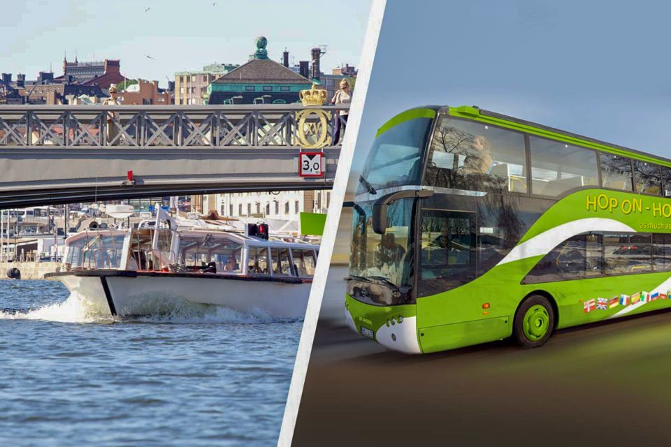 Stockholm: Hop-On Hop-Off Bus With Audio Guide & Boat Option - Transportation Options