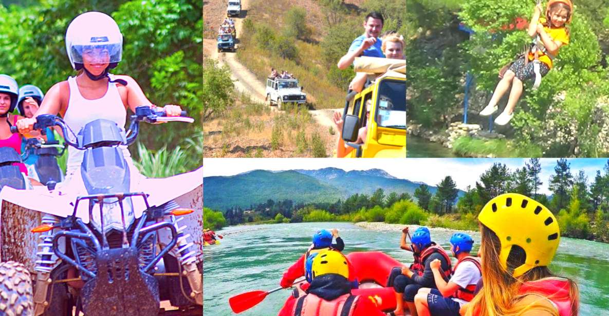 Super Combo: Rafting, Quad or Buggy Ride, Zipline, Jeep Tour - Transportation and Pickup