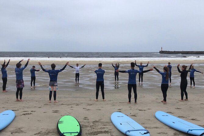 Surf Day at Porto Surf School 3h Surf Lesson With Transport From the City Center - Suitable Skill Levels