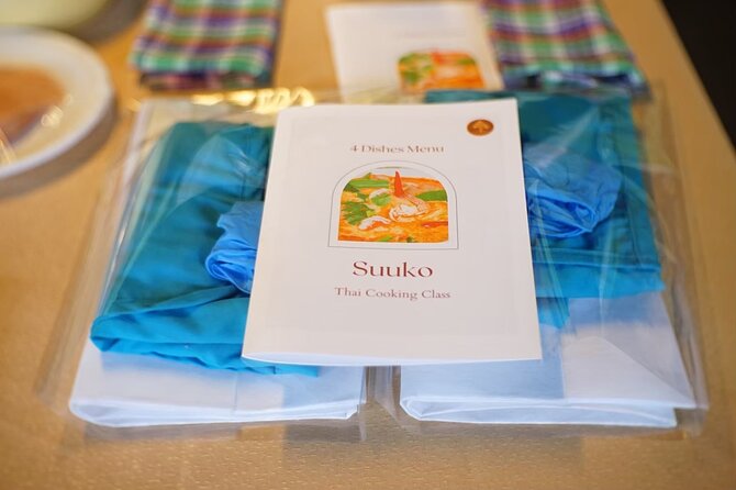 Thai Cooking Class 2 Hrs ( 4 Dishes Menu) - Inclusions and Amenities