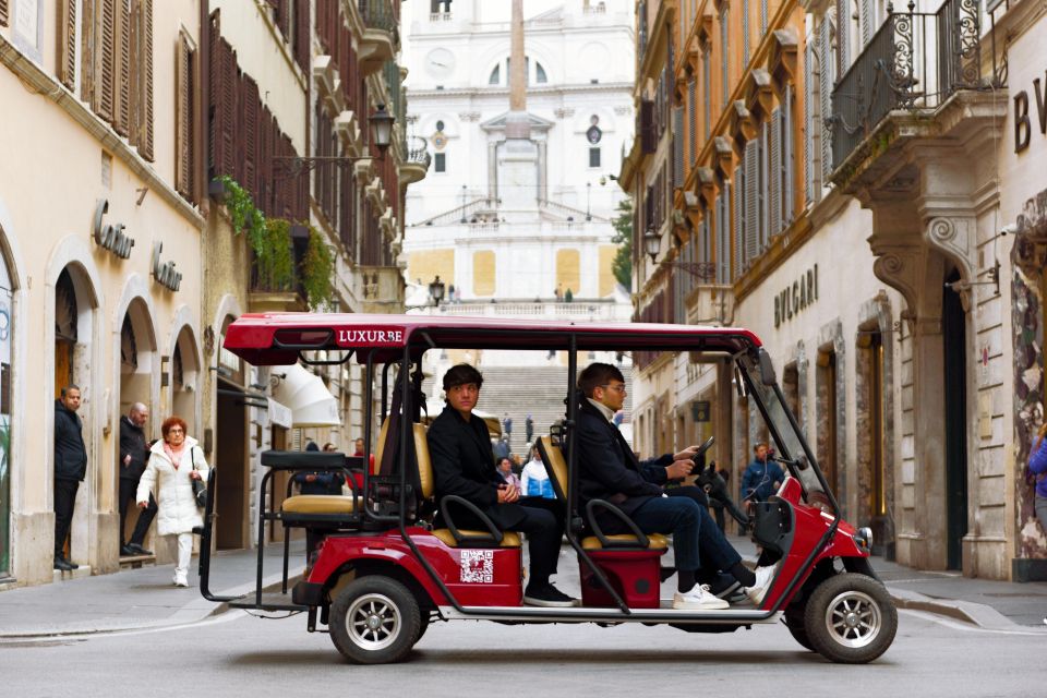 Tour of Rome in Golf Cart: Square and Fountains of Rome - Transportation Options