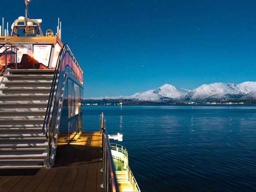 Tromsø: Aurora Dinner Cruise by Hybrid-Electric Catamaran - Dining Experience