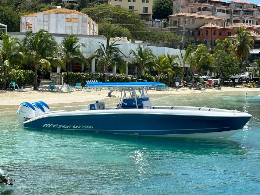 US Virgin Islands Boat Trip on Midnight Express - Detailed Itinerary for the Day