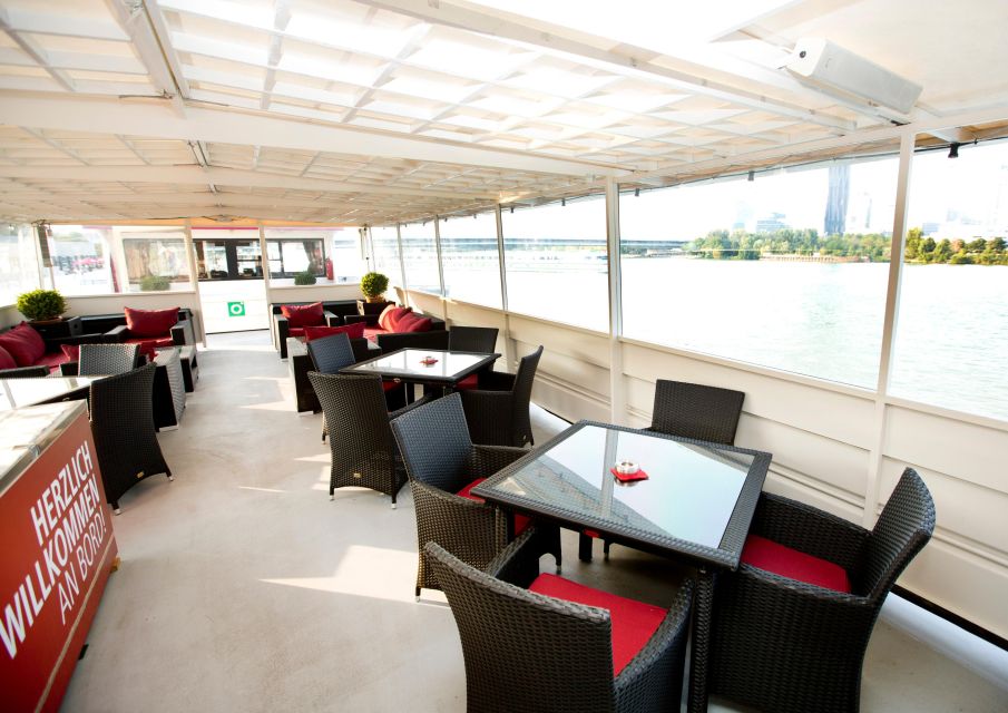 Vienna: Heurigen Cruise With Viennese Songs and Buffet - Onboard Dining