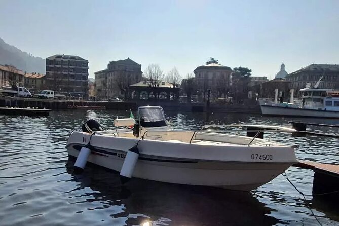 1 Hour Boat Rental Without License 40hp Engine on Lake Como - Dogs Prohibited