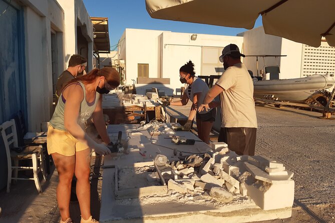 3-Hour Marble Workshop Creating Your Own Souvenir Out of ( Paros ) Marble - Participant Experiences