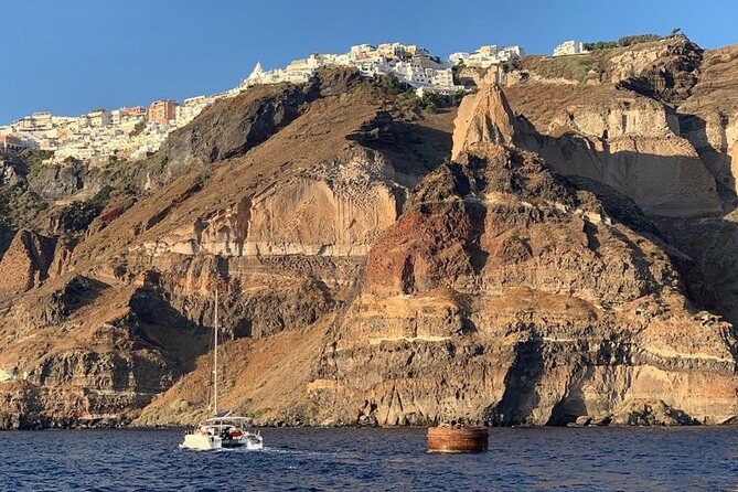 5HOUR Private Santorini Luxury Catamaran Cruise With Greek Meal - Culinary Delights