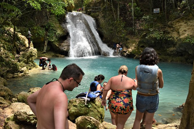 Blue Hole & Secret Falls Day Trip Plus Shopping From Runaway Bay - Transportation Details