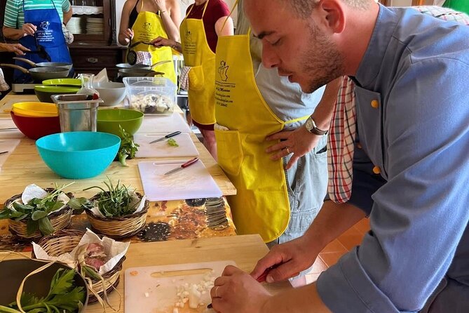 Cooking Class in Taormina at Chef Massimo's House!! - Pairing Local Wines With Lunch