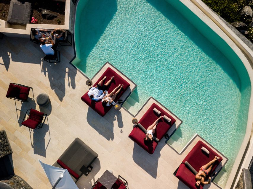 Daybed Relaxation With Infinity Pool Use With Caldera Views - Location Highlights