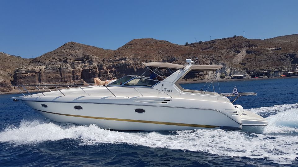 Fira: Private Sunset Cruise With Bbq, Drinks and Hot Springs - Amenities and Inclusions