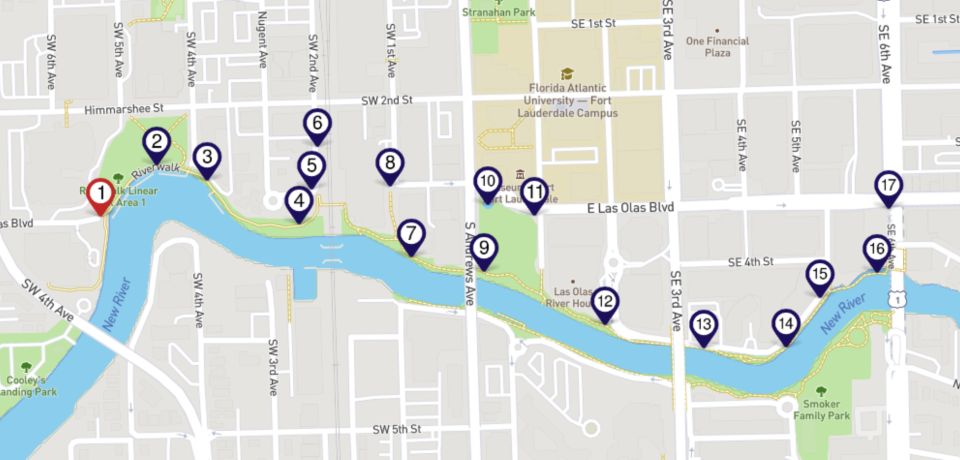 Fort Lauderdale: Audio Walking Tour of Las Olas Riverwalk - Strolling Along Las Olas Boulevard