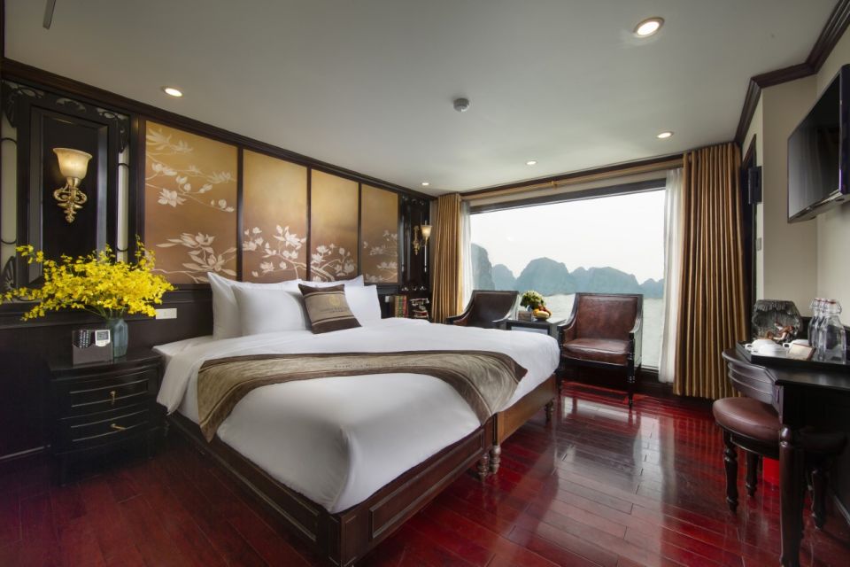 From Hanoi: 5-Star Halong Bay Cruise & Private Balcony Cabin - Included Activities and Amenities