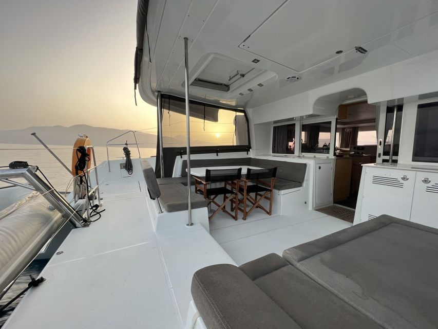 Hersonissos: Sunset Private Catamaran to St George Bay - Booking Process and Policies