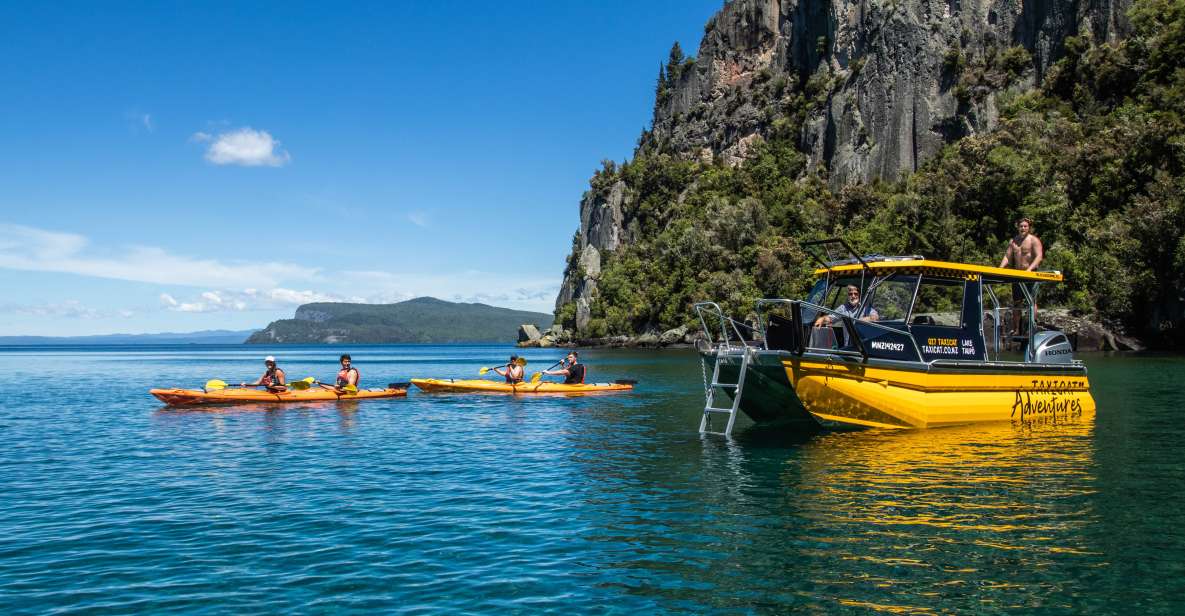 Kinloch: Lake Taupo Catamaran Cruise With Paddleboarding - Inclusions and Meeting Point