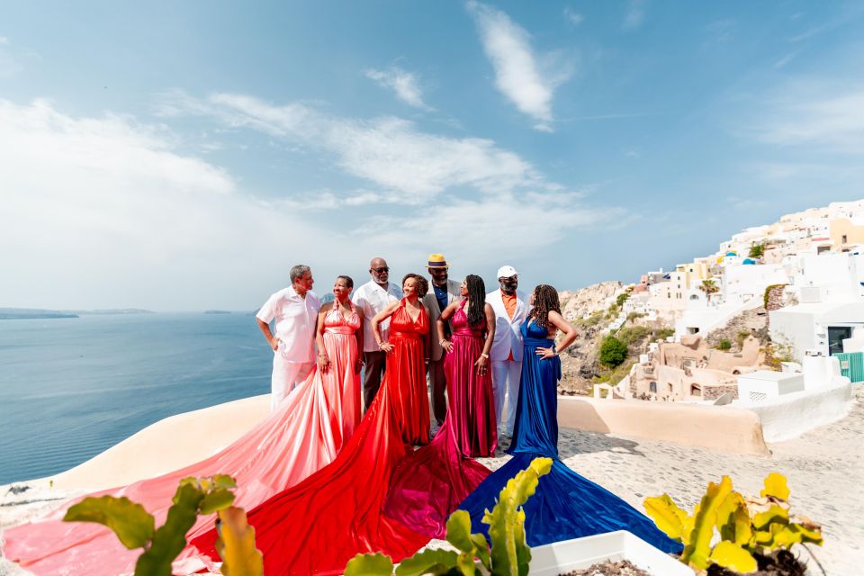 Photoshoot in Santorini With Flying Dress - Premium Package Details