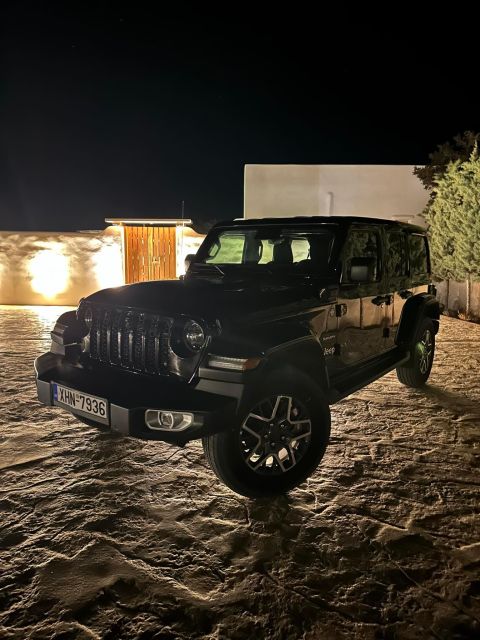 Rent Exclusive Jeep Wrangler 4x4e in Naxos - Important Guidelines