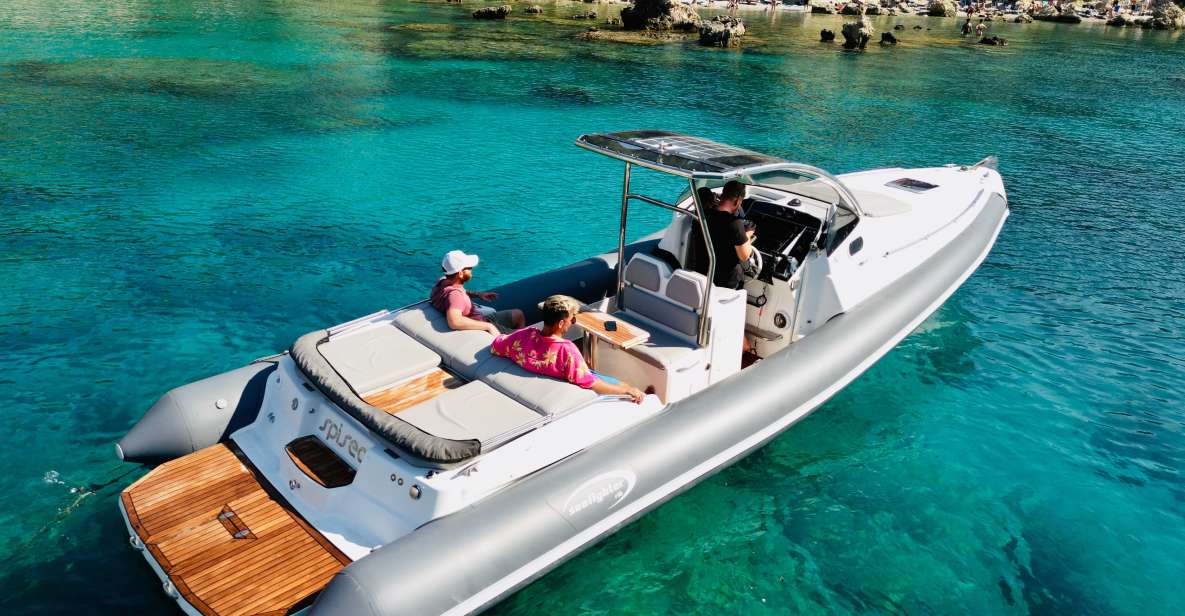 Rhodes: Luxury RIB All-Inclusive Swimming Cruise to 3 Bays - Onboard Amenities