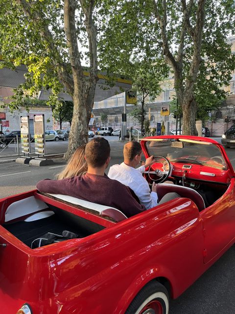 Rome: Vintage Fiat 500 Cabriolet Private City Tour - Private Driver