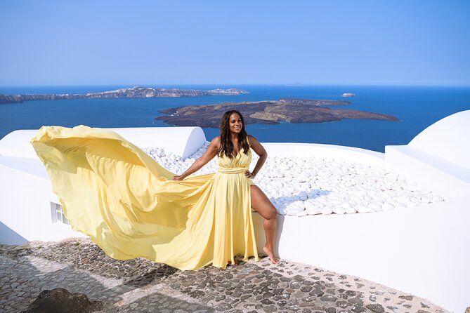 Santorini Flying Dress Photo Session Experience - Customer Reviews