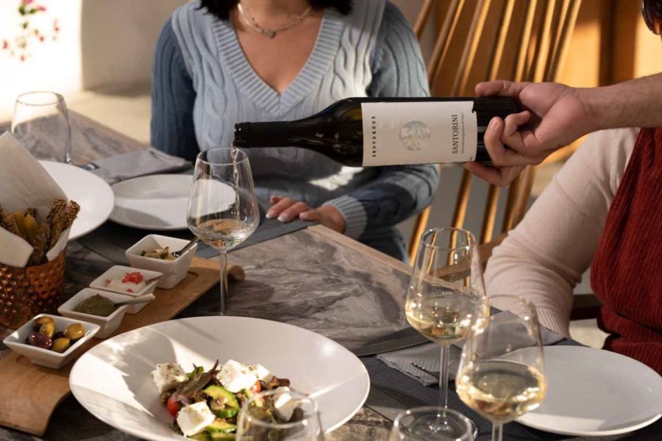 Santorini: Greek Food Cooking Class With Wine Tasting - Tips for Participants