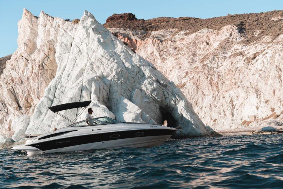 Santorini: Luxury Private Speedboat With Food and Drinks - Experience Details